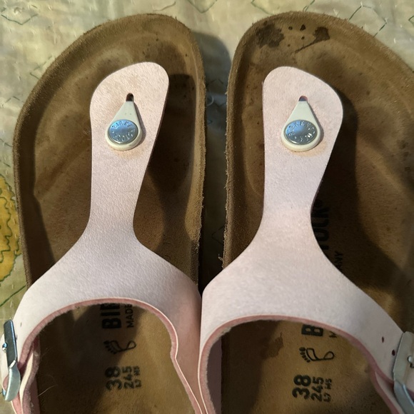 Women's  Birkenstocks Pink Sandals - Picture 4 of 6